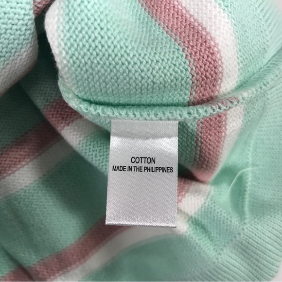 Korango Fantasy Striped Hooded Knit Dress, Toddler Girl's Size 2Y - Mint/multi - Picture 10 of 10